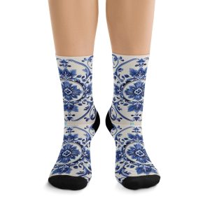 Socks Blue Tiles Design
