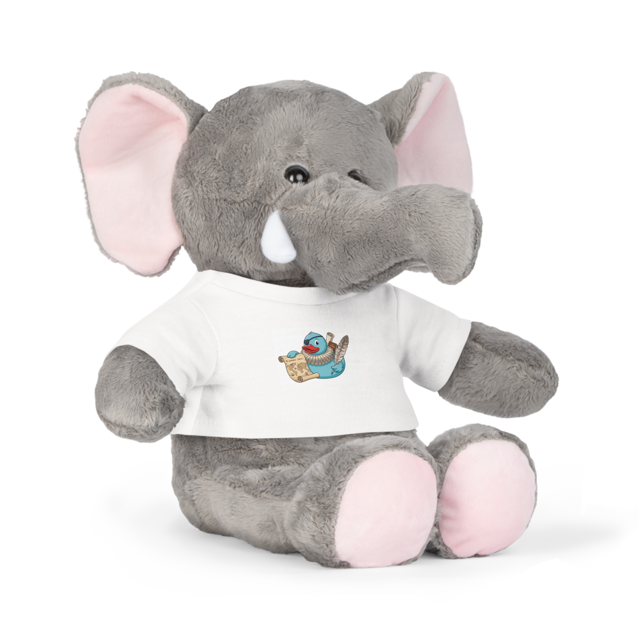 Cute Bird & Scroll Plush Bear with T‑Shirt — Soft Teddy Gift - Image 11
