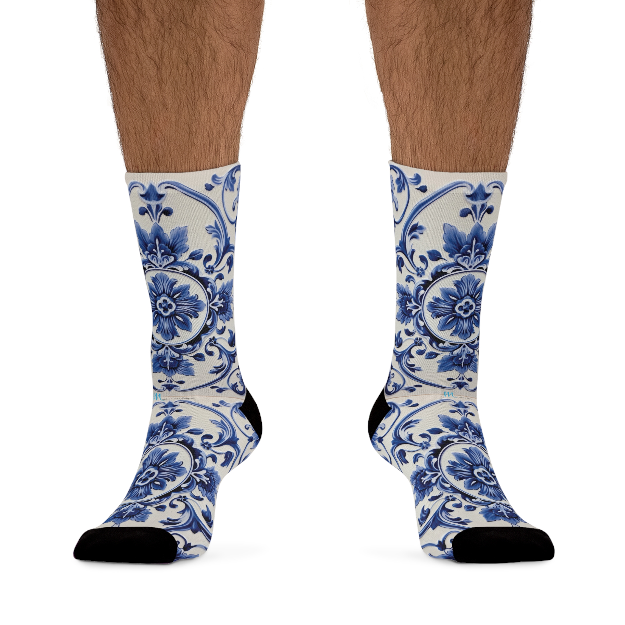 Socks Blue Tiles Design - Image 3