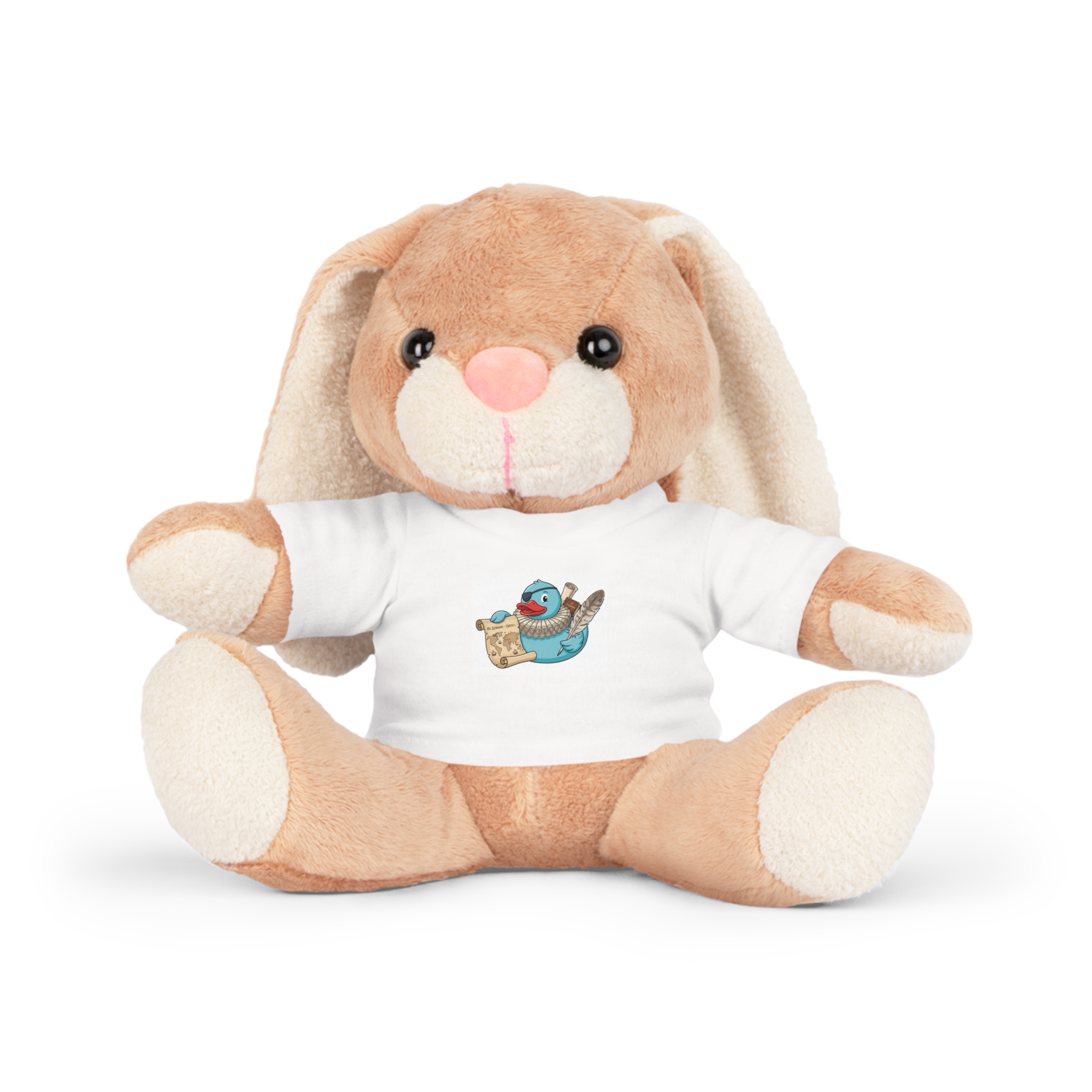 Cute Bird & Scroll Plush Bear with T‑Shirt — Soft Teddy Gift - Image 7