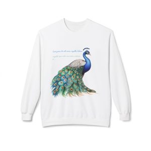 Peacock Portuguese Poem Sweatshirt